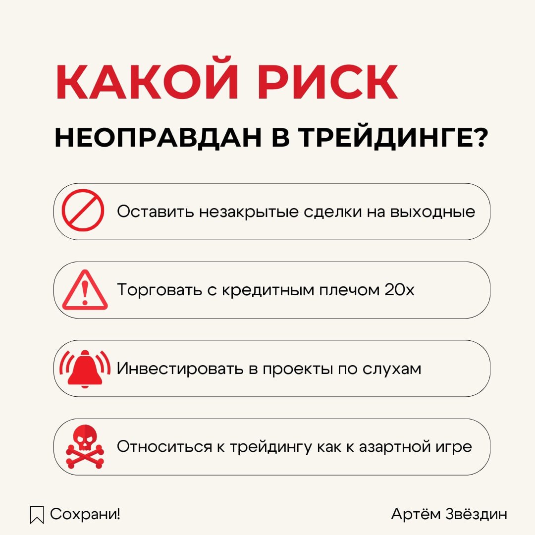 Какой риск НЕ оправдан в трейдинге?